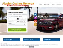 Tablet Screenshot of alquilercochesmenorca.net